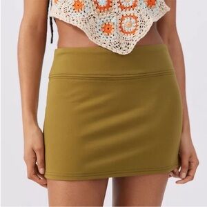 Urban Outfitters Peachy Low Rise Mini Skirt women’s size small olive green